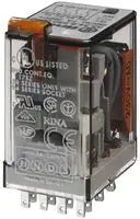 Power Relay, 4PDT, 24 VAC, 7 A, 55 Series, Socket 55.34.8.024.0054