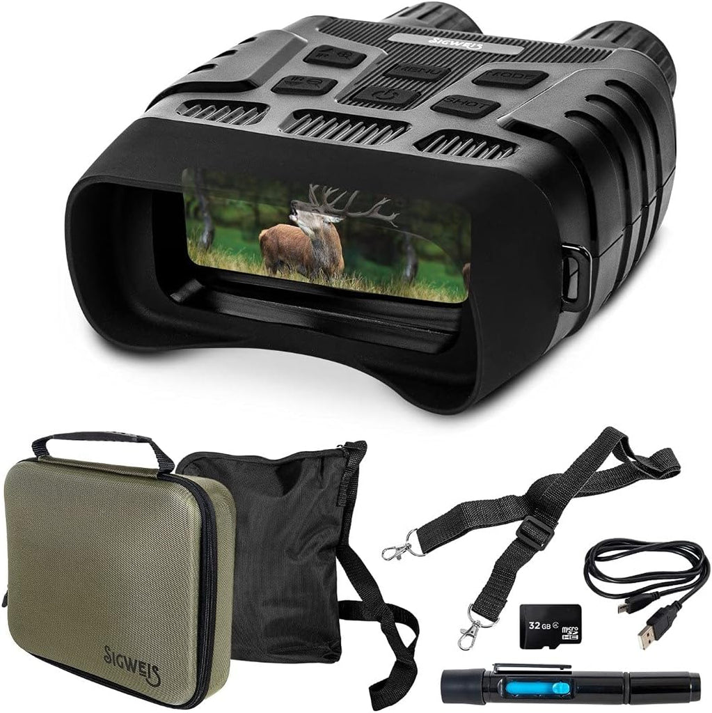 Digital Infrared Night Vision Binoculars for Camping, Hunting, Surveillance & Bird Watching