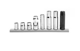 Husky SAE 8-Piece 10 mm Metric Socket Set 1/4 inch and 3/8 inch Drive