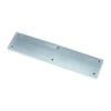 Door Push Plate, Stainless Steel, 12"L x 3"W, 0.05" Proj.