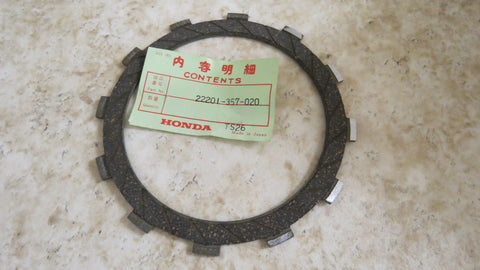 Honda 22201-357-020 clutch friction disk Motorcycle Parts part from MarineSurplus.com