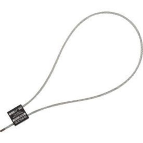 Global Industrial„¢ Metal Cable Seal,  1/8"x24"L,  Black,  50/Pack