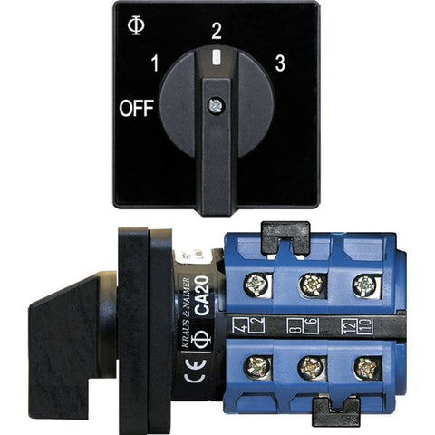 Blue Sea 9010 Switch,  AV 120VAC 32A OFF +3 Positions