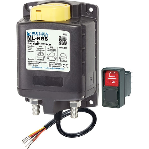 7700 ML-Series Remote Battery Switch w/Manual Control 12VDC