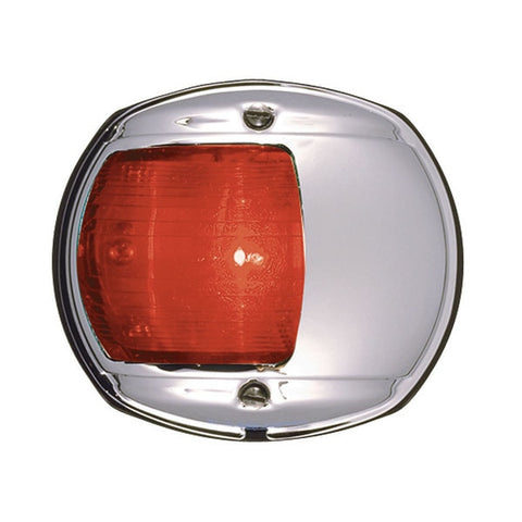 Led Side Light 12V Red W/ Chrome Plated Brass