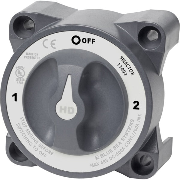 HD-Series Battery Switch w/Alternator Field Disconnect-3-Position