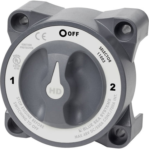 HD-Series Battery Switch w/Alternator Field Disconnect-3-Position
