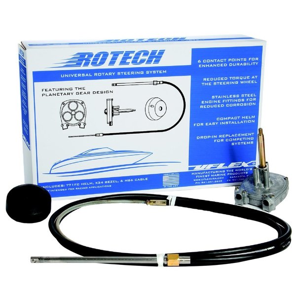 UFlex Rotech 20' Rotary Steering Package - Cable,  Bezel,  Helm