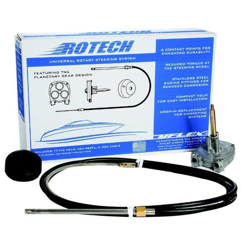 UFlex Rotech 20' Rotary Steering Package - Cable,  Bezel,  Helm