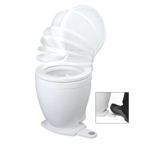 Lite Flush Electric 12V Toilet w/Footswitch