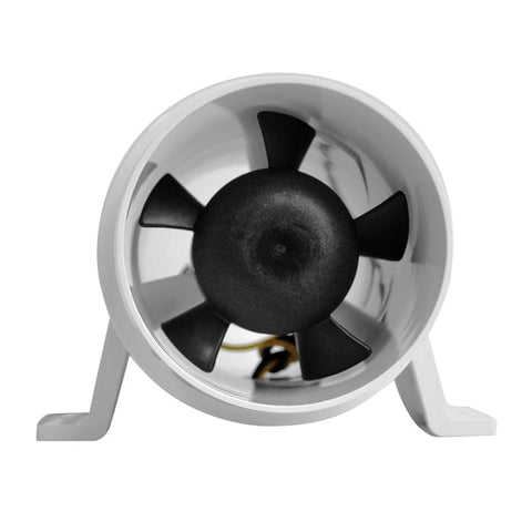 Turbo 3000 Series Water-Resitant,  In-Line Blower - 12V - White