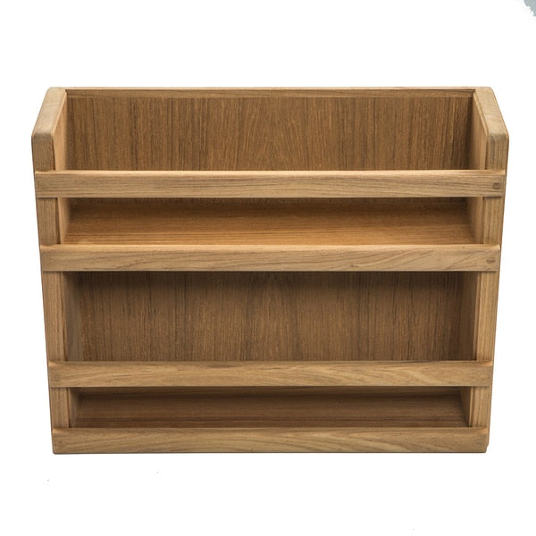 Teak Two-Tier Spice Rack