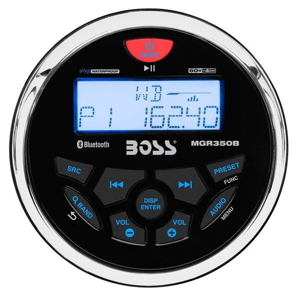 MGR350B Marine Gauge Style Radio - MP3/AM/FM/RDS Receiver