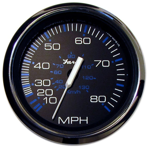 Chesapeake Black SS 4" Speedometer - 80MPH (Mechanical)