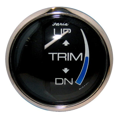 Chesapeake Black SS 2" Trim Gauge (J/E/Suzuki Outboard)