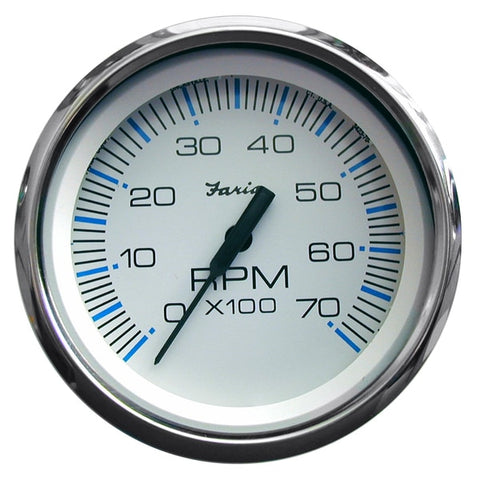 Chesapeake White SS 4" Tachometer - 7, 000 RPM (Gas - All Outboar