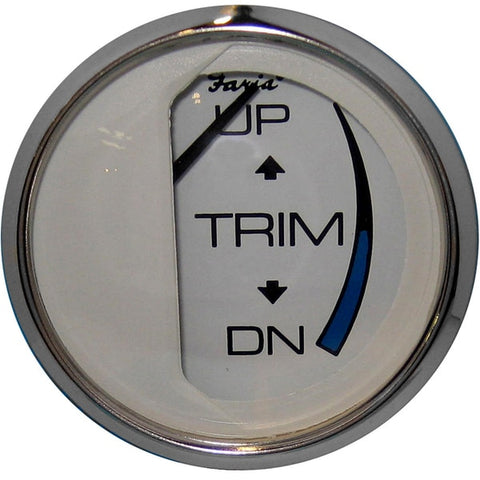 Chesapeake White SS 2" Trim Gauge (Mercury / Mariner / Mercruise
