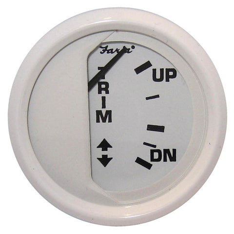 Dress White 2" Trim Gauge (Mercury / Mariner / Mercruiser / Volv