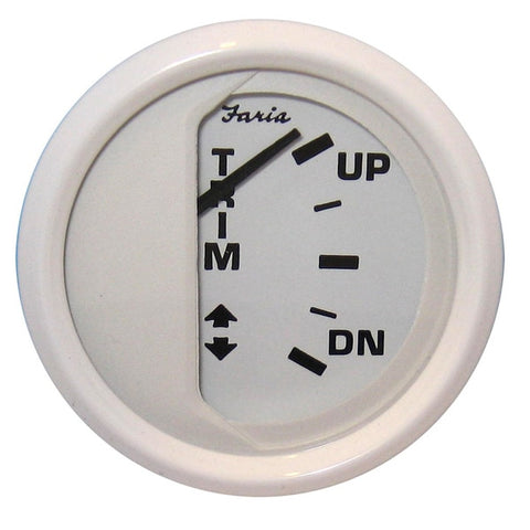 Dress White 2" Trim Gauge (J/E/Suzuki Outboard)
