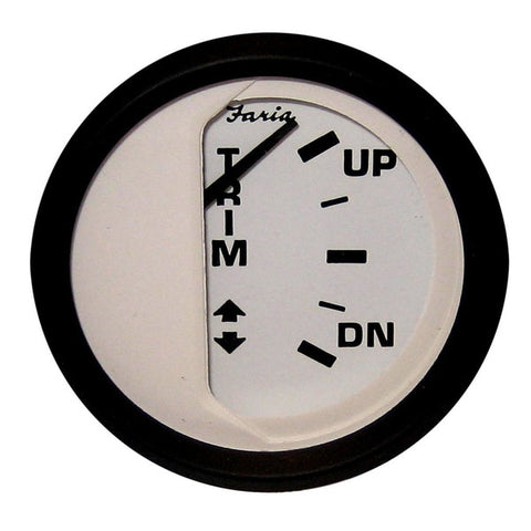 Euro White 2" Trim Gauge (J/E/Suzuki Outboard)