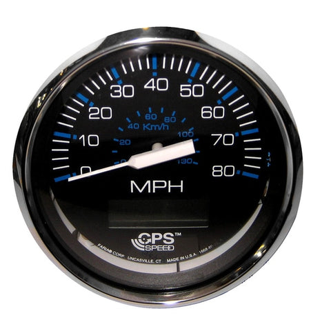 Chesapeake Black SS 4" Speedometer - 80MPH (GPS)
