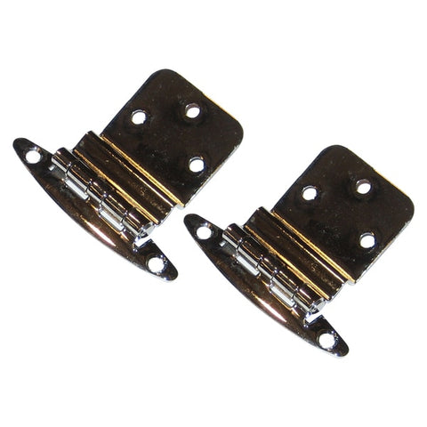 Chrome Plated Brass 3/8" Inset Hinges