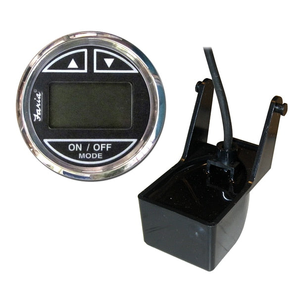 Chesapeake SS Black 2" Depth Sounder w/Transom Mount Transducer