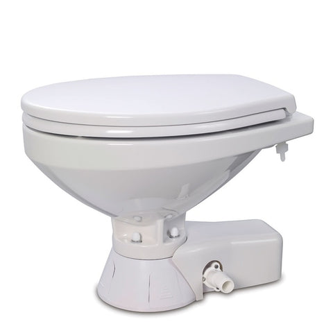 Quiet Flush Raw Water Toilet Regular Bowl 12V