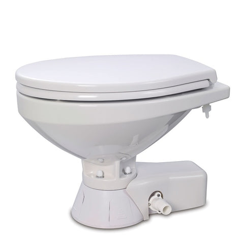 Quiet Flush Raw Water Toilet Regular Bowl 24V