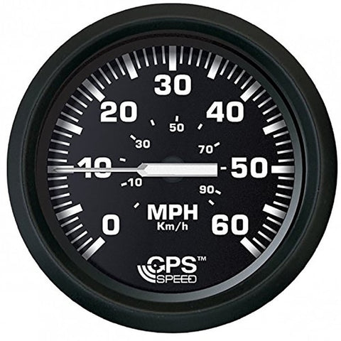 Euro Black 4" Speedometer 60MPH -GPS
