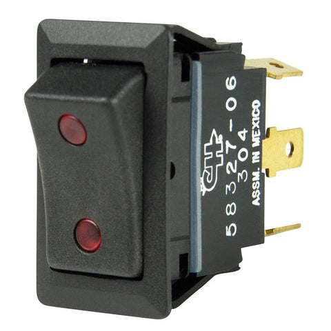 SPDT Rocker Switch - 2-LEDs - 12V/24V - ON/OFF/ON