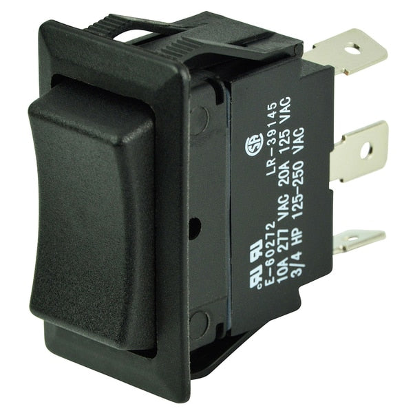 SPDT Rocker Switch - 12V/24V - (ON)/OFF/(ON)