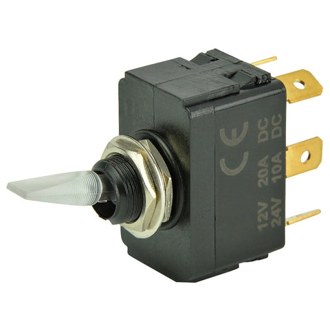 SPDT Lighted Toggle Switch - ON/OFF/ON
