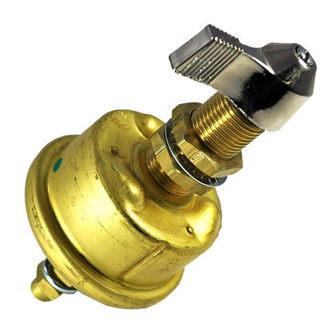 Single Pole Brass Marine Battery Switch - 175 Amp - Contin