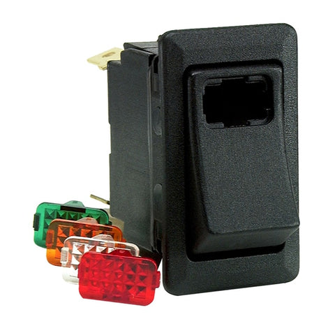 Lighted Rocker Switch SPST On-Off 4 Blade