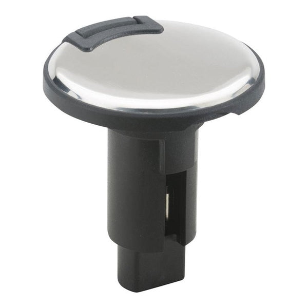 LightArmor Plug-In Base - 3 Pin - Stainless Steel - Round
