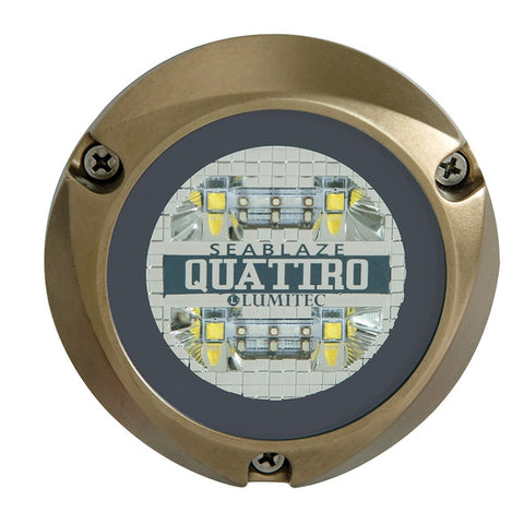 SeaBlaze Quattro LED Underwater Light - Dual Color - White/Blue