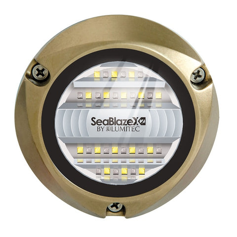 SeaBlazeX2 LED Underwater Light - Dual Color - White/Blue