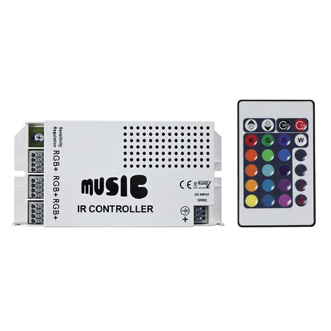 Sound Activated RGB Controller w/IR Remote