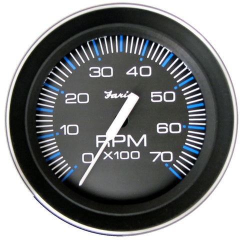 4" Tachometer (7000 RPM) (All Outboard) Coral w/Stainless Steel