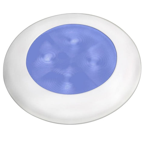 Slim Line Blue Light White Bezel 24V