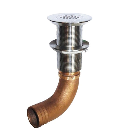 Deck Scupper 90 Degree 1-1/2" Hose Connection