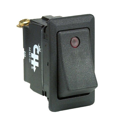 Sealed Rocker Switch w/Small Round Pilot Lights SPST On-Of