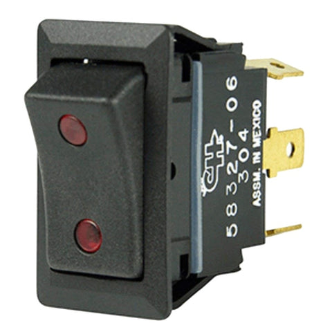 Sealed Rocker Switch w/Small Round Pilot Lights SPDT On-Of