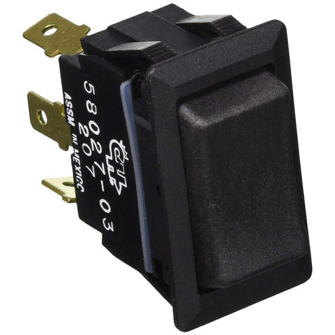 Sealed Rocker Switch Non-Illuminated SPDT On-Off-On 3 Blad