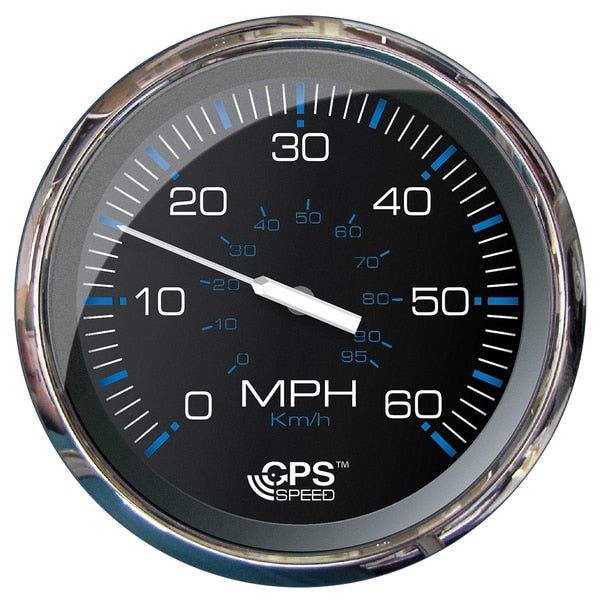 5" Speedometer (60 MPH) GPS (Studded) Chesapeake Black w/Stainle