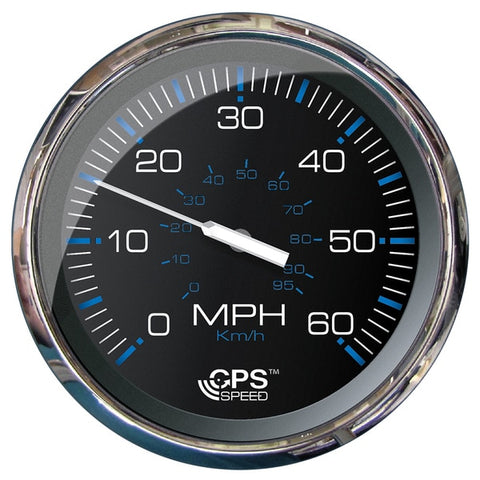5" Speedometer (60 MPH) GPS (Studded) Chesapeake Black w/Stainle