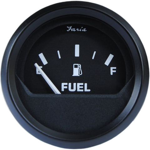 2" Fuel Level Gauge Metric - Euro Black