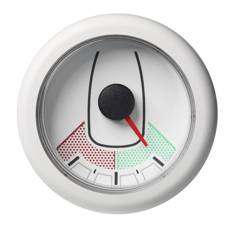 2-1/16" OceanLink Rudder Angle Gauge-Left/Right-White Dial-Bezel