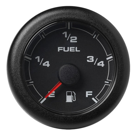 2-1/6" (52MM) OceanLink Fuel Level Gauge - Black Dial -Bezel